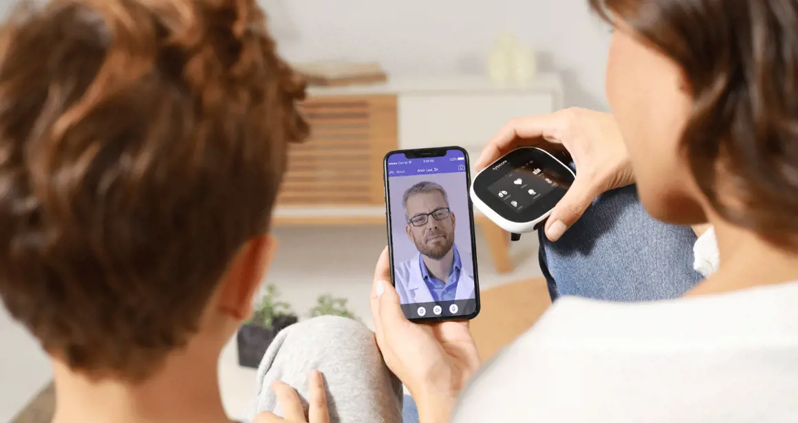 בדיקת רופא מהבית באמצעות מכשיר טייטו