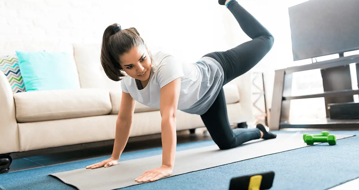 Woman doing yoga