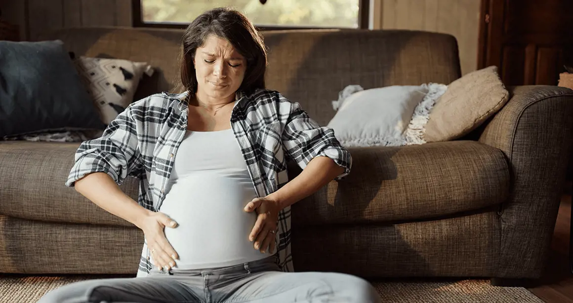 A pregnant woman is constipated